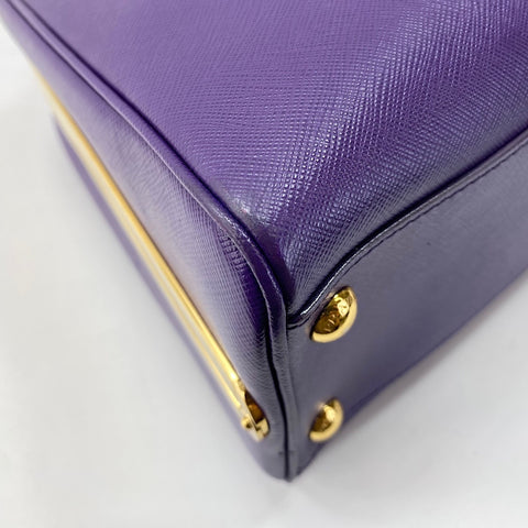 PRADA Promenade Handbag purple WS34868