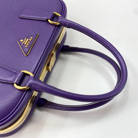 PRADA Promenade Handbag purple WS34868