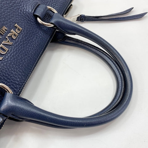 PRADA 2WAY Handbag Navy WS34871