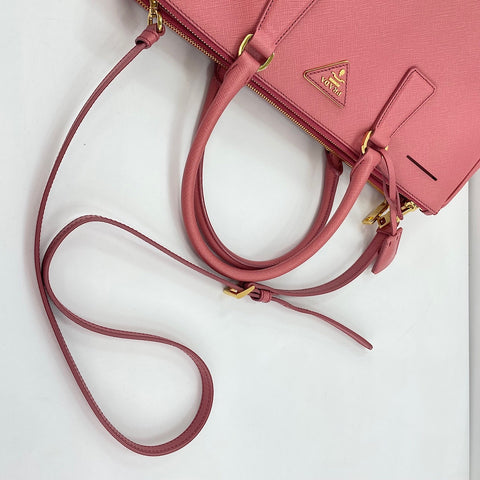 PRADA Galleria 2WAY Handbag pink WS34875