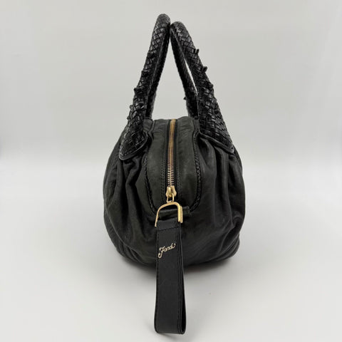 FENDI Zucca Handbag black WS34884