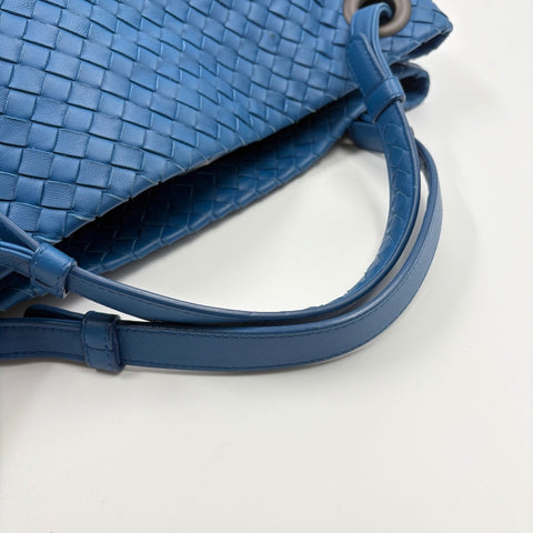 BOTTEGAVENETA INTRECCIATO Large Tote Bag blue WS34888