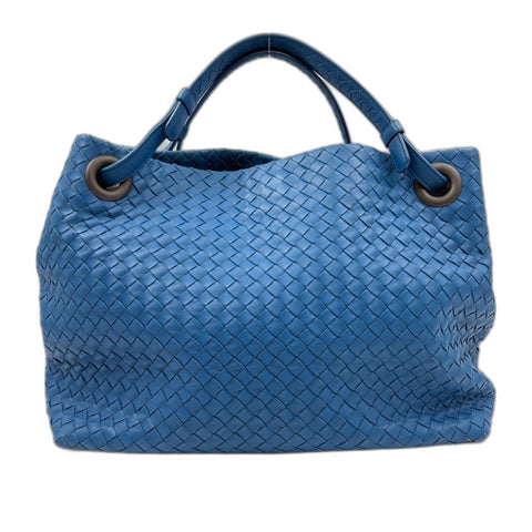 BOTTEGAVENETA INTRECCIATO Large Tote Bag blue WS34888