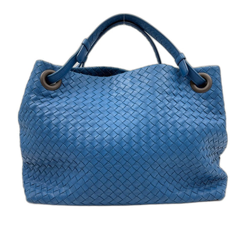 BOTTEGAVENETA INTRECCIATO Large Tote Bag blue WS34888
