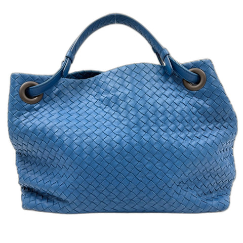 BOTTEGAVENETA INTRECCIATO Large Tote Bag blue WS34888