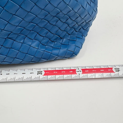 BOTTEGAVENETA INTRECCIATO Large Tote Bag blue WS34888