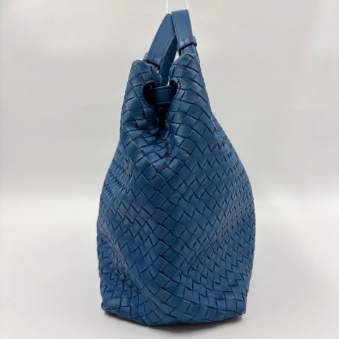 BOTTEGAVENETA INTRECCIATO Large Tote Bag blue WS34888