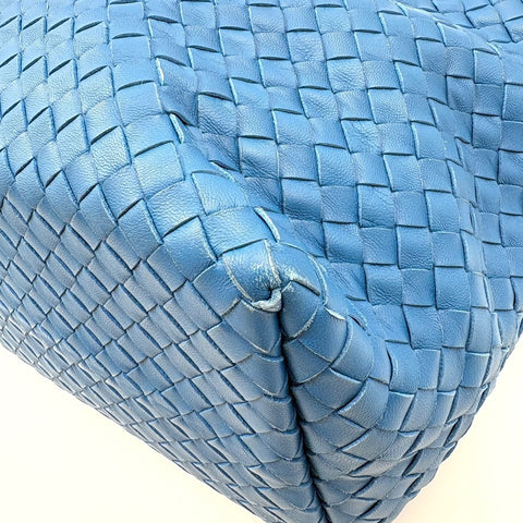 BOTTEGAVENETA INTRECCIATO Large Tote Bag blue WS34888
