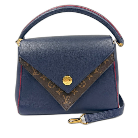 LOUIS VUITTON Doble V Handbag blue WS34890