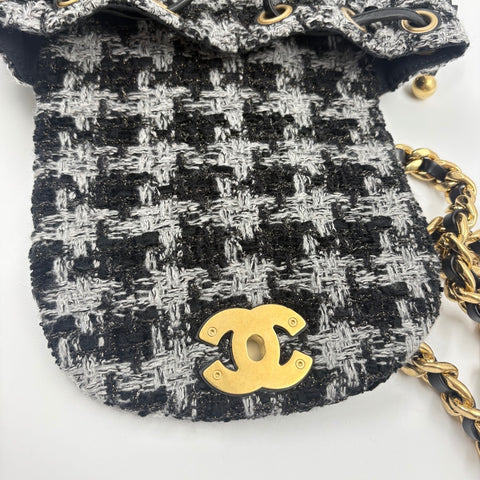 CHANEL Matelasse Large Backpack  Daypack gray WS34896