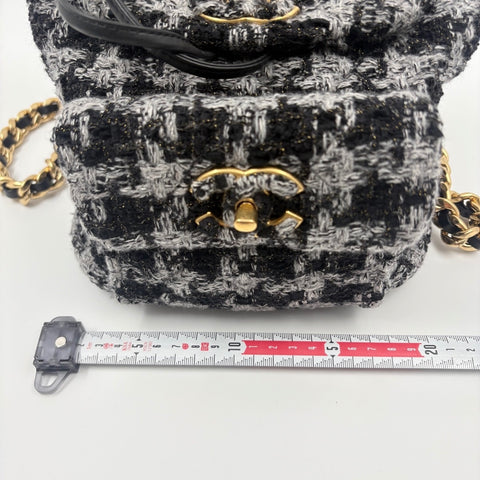 CHANEL Matelasse Large Backpack  Daypack gray WS34896