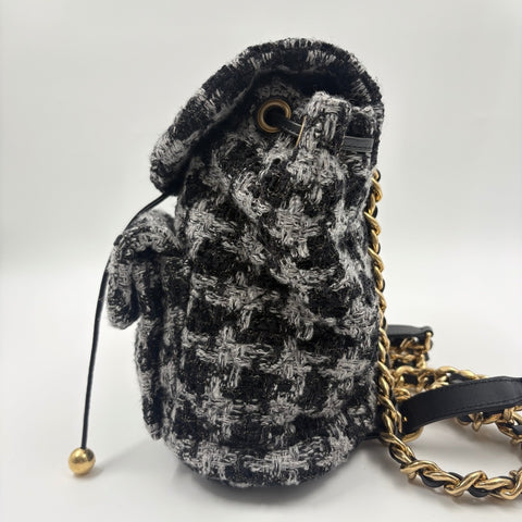 CHANEL Matelasse Large Backpack  Daypack gray WS34896