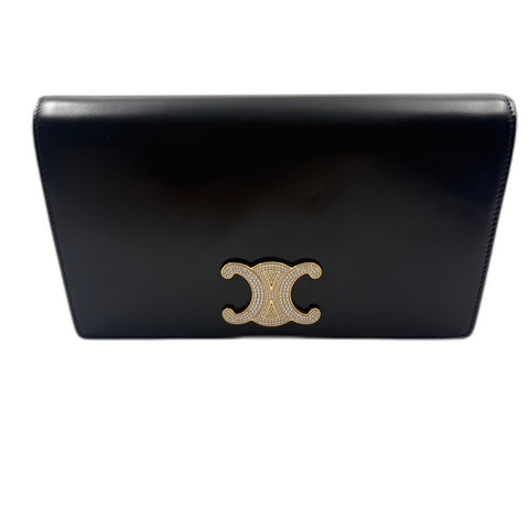 CELINE Triomphe Clutch bag black WS34897