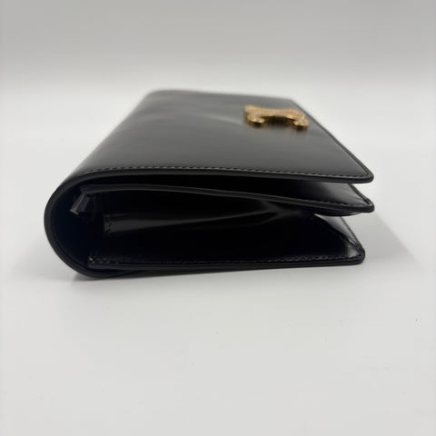 CELINE Triomphe Clutch bag black WS34897