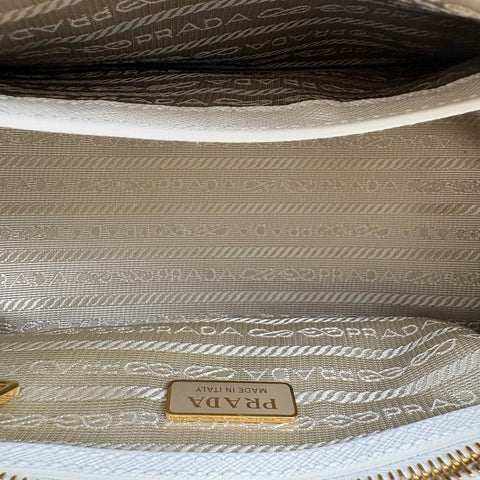 PRADA Safiano Handbag white WS34899