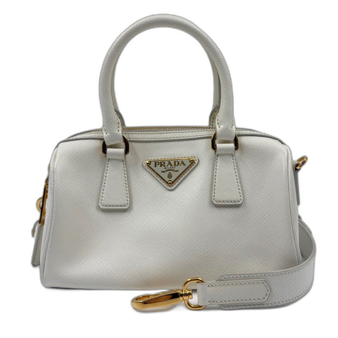 PRADA Safiano Handbag white WS34899