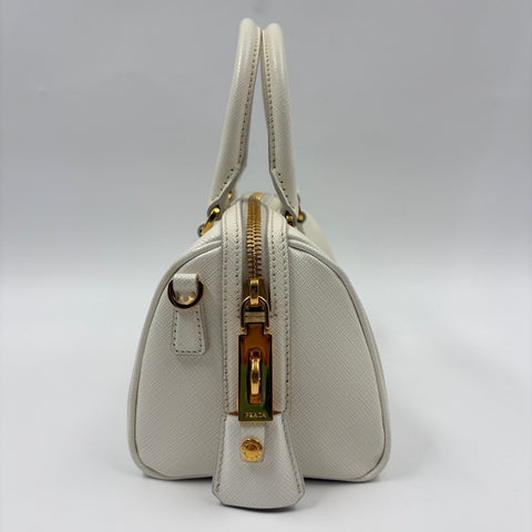 PRADA Safiano Handbag white WS34899
