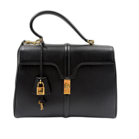 CELINE Seize Classic 2WAY Handbag black WS34905