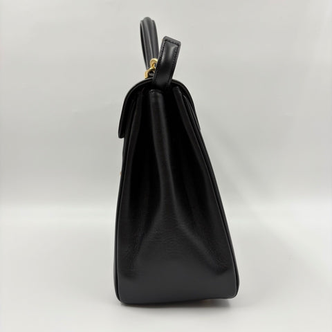 CELINE Seize Classic 2WAY Handbag black WS34905