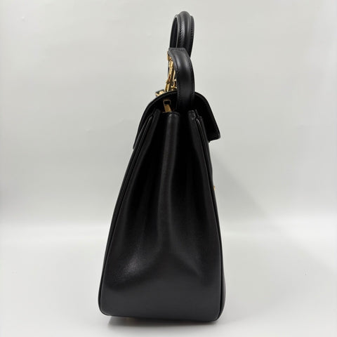 CELINE Seize Classic 2WAY Handbag black WS34905