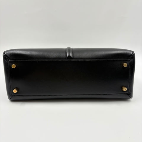 CELINE Seize Classic 2WAY Handbag black WS34905