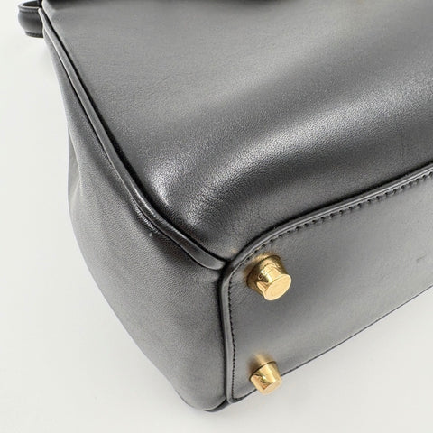 CELINE Seize Classic 2WAY Handbag black WS34905