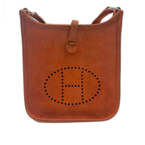HERMES Evelyn TPM Shoulder Bag Orange WS34907