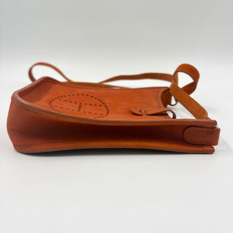 HERMES Evelyn TPM Shoulder Bag Orange WS34907