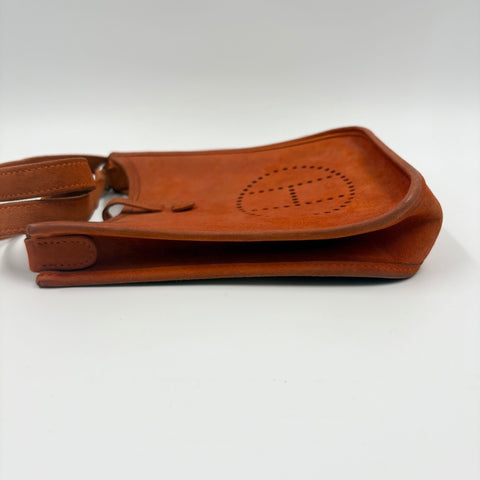 HERMES Evelyn TPM Shoulder Bag Orange WS34907