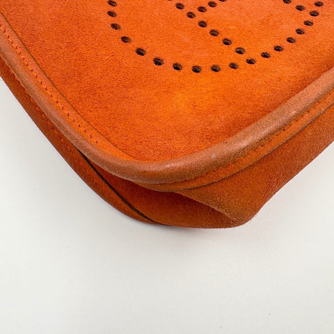 HERMES Evelyn TPM Shoulder Bag Orange WS34907
