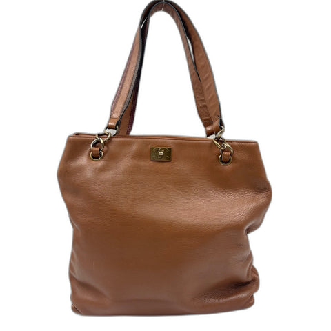 CHANEL Tote Bag Brown WS34908