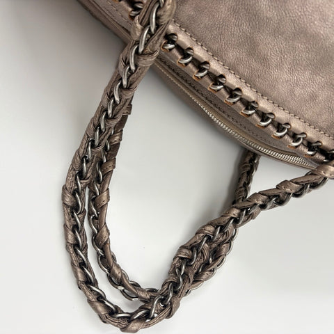 CHANEL Luxury line Boston bag gray WS34909