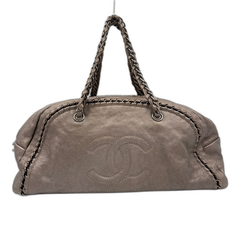CHANEL Luxury line Boston bag gray WS34909