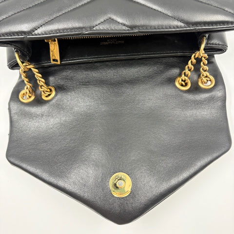 YVES SAINT LAURENT Lulu Small 2WAY Shoulder Bag black WS34910