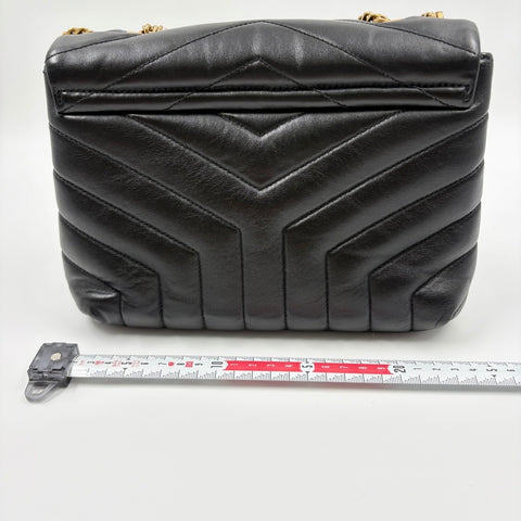 YVES SAINT LAURENT Lulu Small 2WAY Shoulder Bag black WS34910