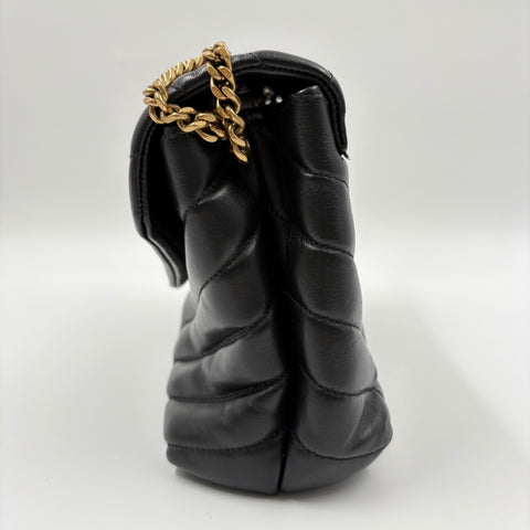 YVES SAINT LAURENT Lulu Small 2WAY Shoulder Bag black WS34910
