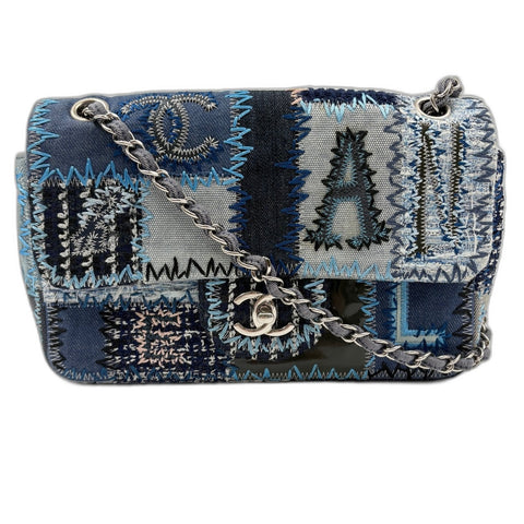 CHANEL Matelasse Shoulder Bag blue WS34911