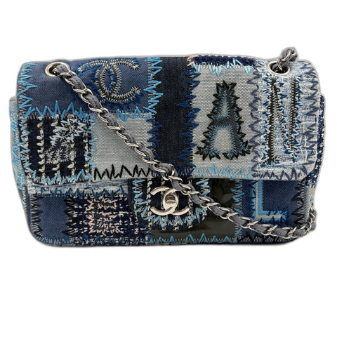 CHANEL Matelasse Shoulder Bag blue WS34911