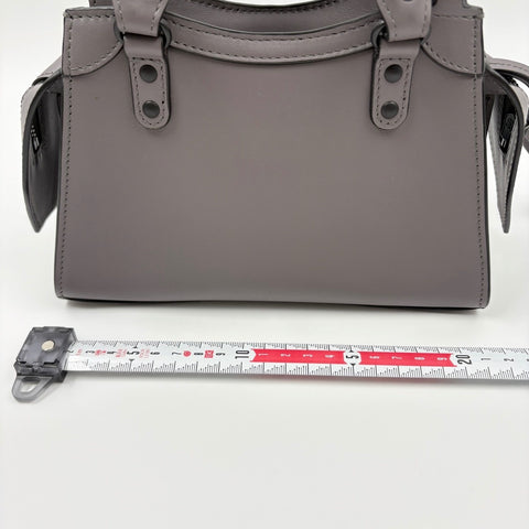 BALENCIAGA Neo Classic Mini 2WAY Handbag gray WS34917