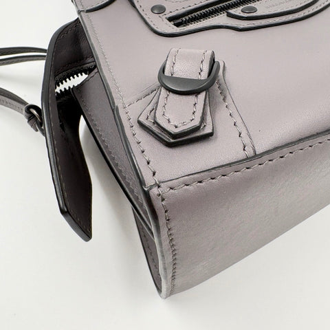 BALENCIAGA Neo Classic Mini 2WAY Handbag gray WS34917