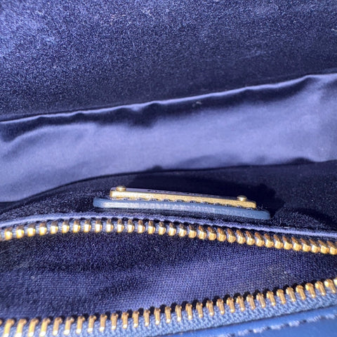 Miu Miu Matelass 2WAY Handbag blue WS34918