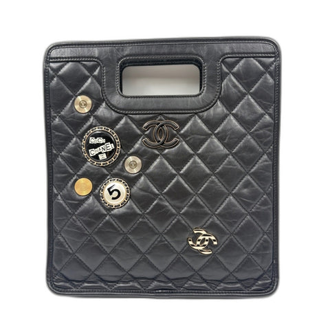 CHANEL Matelasse Handbag black WS34920