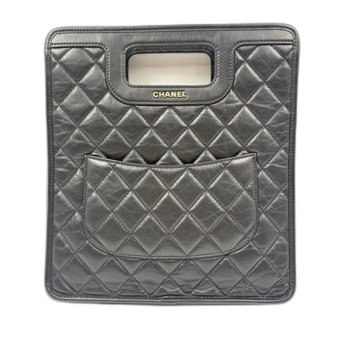 CHANEL Matelasse Handbag black WS34920