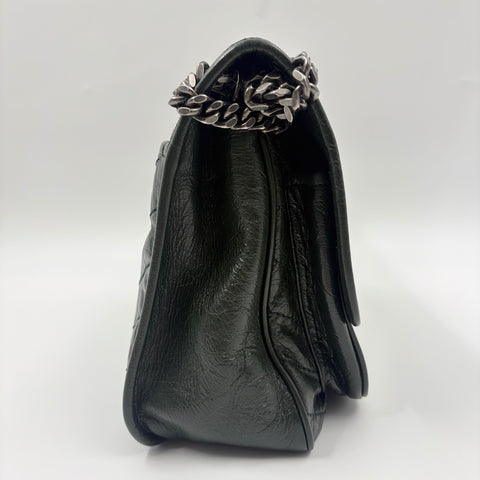 YVES SAINT LAURENT Niki 2WAY, distressed finish Handbag green WS34922