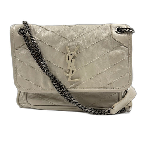 YVES SAINT LAURENT Niki Baby 2WAY, distressed finish Shoulder Bag beige WS34923