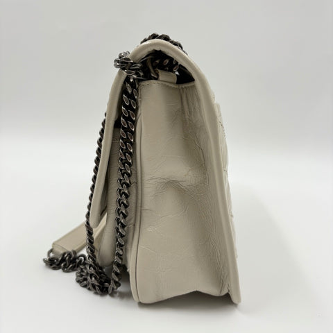 YVES SAINT LAURENT Niki Baby 2WAY, distressed finish Shoulder Bag beige WS34923