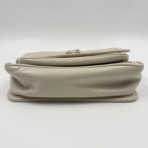 YVES SAINT LAURENT Niki Baby 2WAY, distressed finish Shoulder Bag beige WS34923