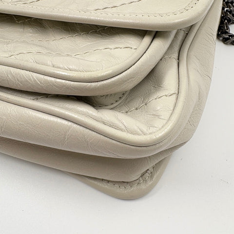YVES SAINT LAURENT Niki Baby 2WAY, distressed finish Shoulder Bag beige WS34923