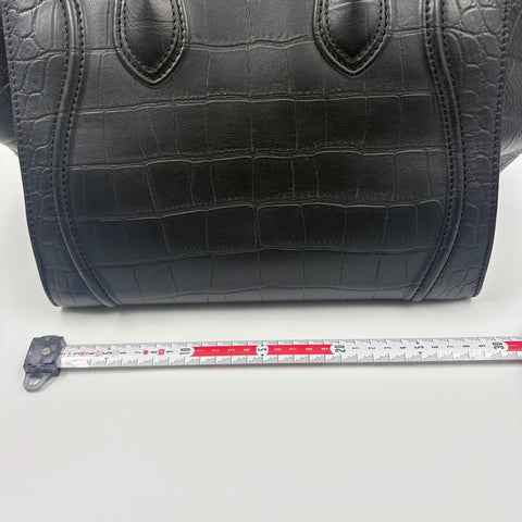 CELINE Luggage micro Handbag black WS34928