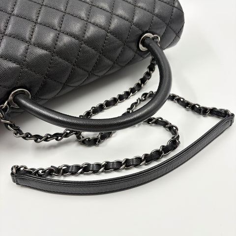 CHANEL Matelasse Large Handbag black WS34930